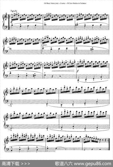 Czerny-30NewStudies-4（车尔尼Op849-30首练习曲）|Czerny
