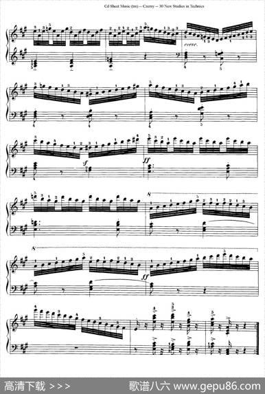 Czerny-30NewStudies-14（车尔尼Op849-30首练习曲）|Czerny