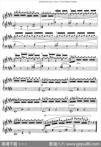Czerny-30NewStudies-22（车尔尼Op849-30首练习曲）|Czerny