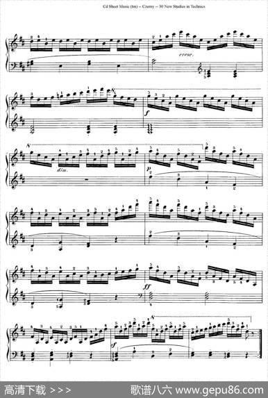 Czerny-30NewStudies-25（车尔尼Op849-30首练习曲）|Czerny