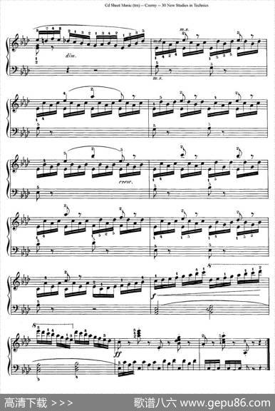 Czerny-30NewStudies-27（车尔尼Op849-30首练习曲）|Czerny