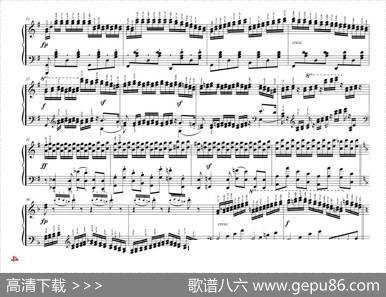 车尔尼大的三度音阶与双音经过句练习作品245号