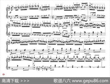 车尔尼大的三度音阶与双音经过句练习作品245号