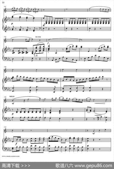 Mozart：ConcertoKV495No.4-1st（中音萨克斯+钢琴伴奏）|Mozart（莫扎特）