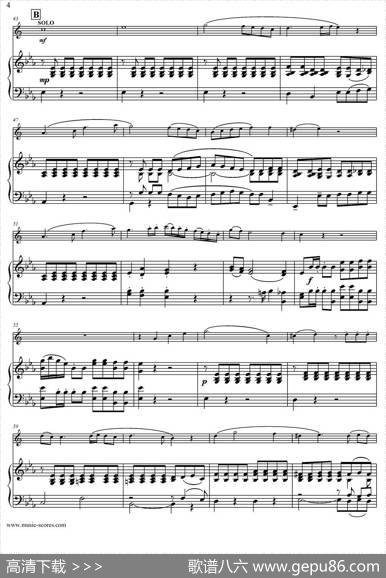 Mozart：ConcertoKV495No.4-1st（中音萨克斯+钢琴伴奏）|Mozart（莫扎特）