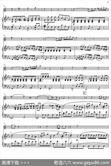 Mozart：ConcertoKV495No.4-1st（中音萨克斯+钢琴伴奏）|Mozart（莫扎特）