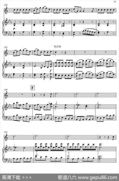 Mozart：ConcertoKV495No.4-3stRondo回旋曲（中音萨克斯+钢琴伴奏）|Mozart（莫扎特）
