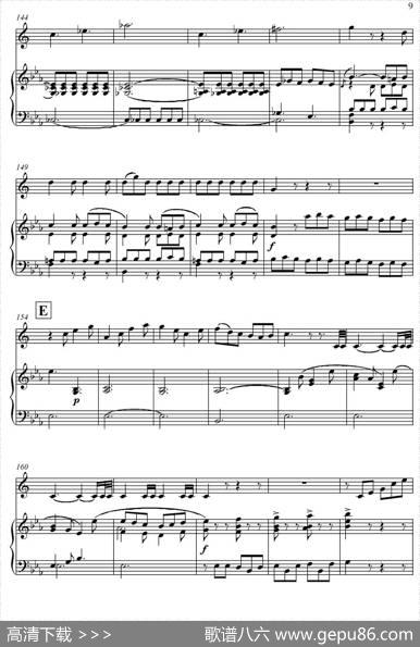 Mozart：ConcertoKV495No.4-3stRondo回旋曲（中音萨克斯+钢琴伴奏）|Mozart（莫扎特）