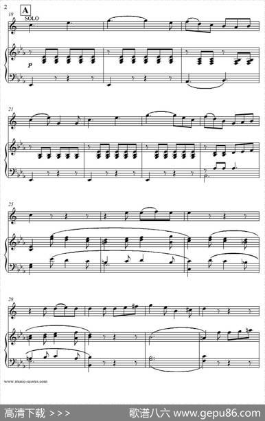 Mozart：ConcertoKV495No.4-3stRondo回旋曲（上低音萨克斯+钢琴伴奏）|Mozart（莫扎特）