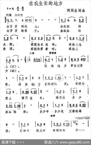 在我生长的地方 - 何延生|何延生