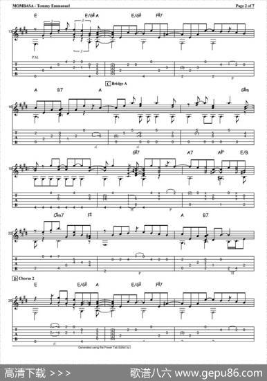 tommyemmanuel：mombasa（指弹吉他）