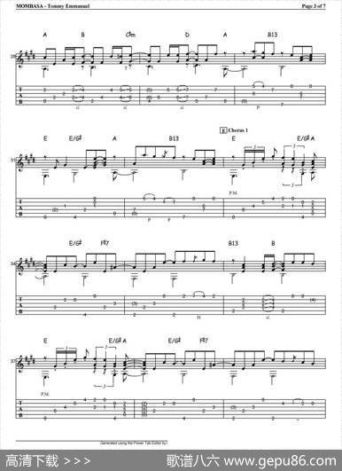 tommyemmanuel：mombasa（指弹吉他）