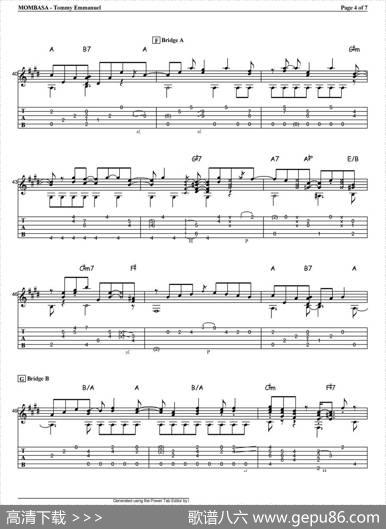 tommyemmanuel：mombasa（指弹吉他）