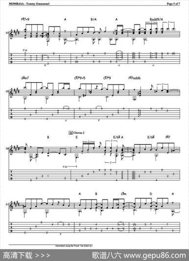 tommyemmanuel：mombasa（指弹吉他）