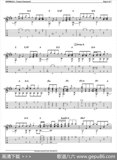 tommyemmanuel：mombasa（指弹吉他）
