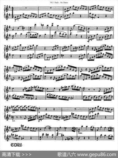 SixDuets（6首二重奏）（1）|W.F.巴赫