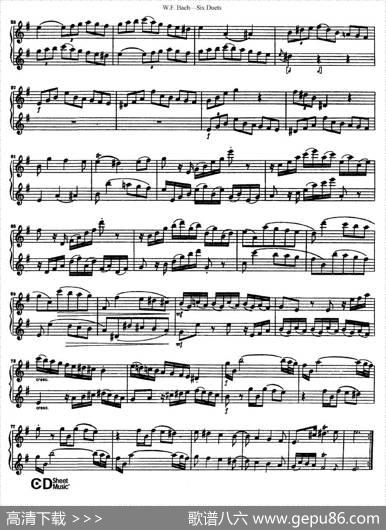 SixDuets（6首二重奏）（1）|W.F.巴赫