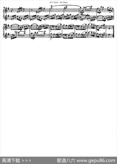 SixDuets（6首二重奏）（1）|W.F.巴赫