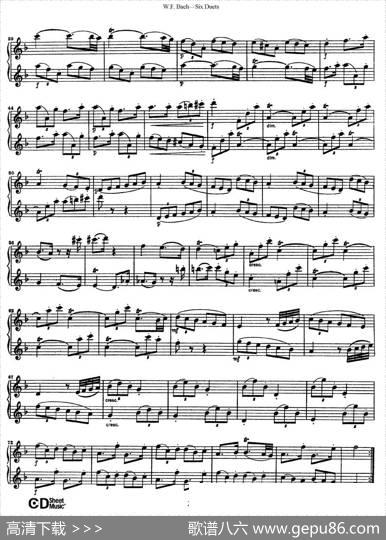 SixDuets（6首二重奏）（4）|W.F.巴赫