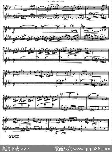 SixDuets（6首二重奏）（6）|W.F.巴赫