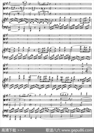 A大调鳟鱼五重奏（P1—10）（弦乐+钢琴）|舒伯特