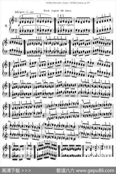 Czerny-40DailyExerciOp.337（6—10）（40首日常训练曲）|Czerny（车尔尼）