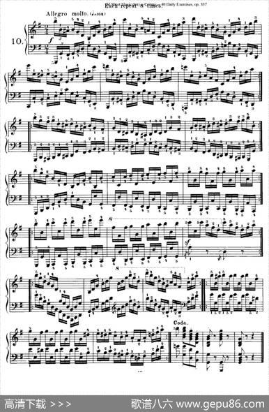 Czerny-40DailyExerciOp.337（6—10）（40首日常训练曲）|Czerny（车尔尼）
