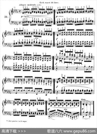 Czerny-40DailyExerciOp.337（16—20）（40首日常训练曲）|Czerny（车尔尼）