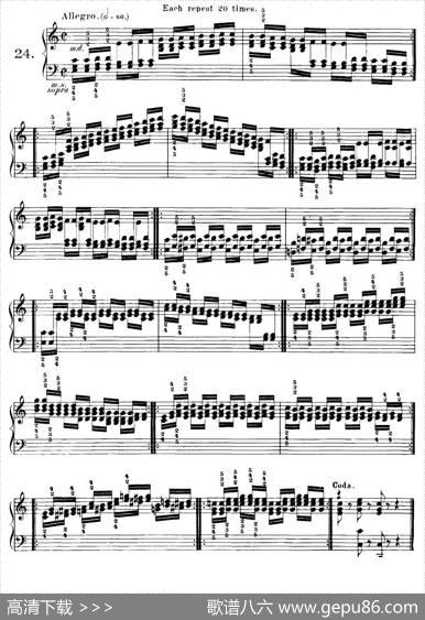 Czerny-40DailyExerciOp.337（20—25）（40首日常训练曲）|Czerny（车尔尼）