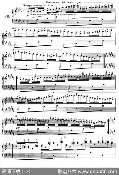 Czerny-40DailyExerciOp.337（35—40）（40首日常训练曲）|Czerny（车尔尼）