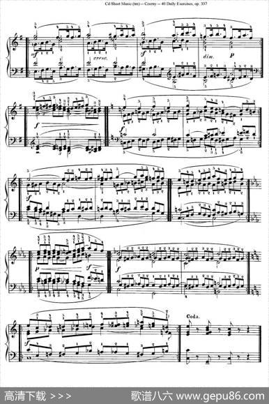 Czerny-40DailyExerciOp.337（35—40）（40首日常训练曲）|Czerny（车尔尼）
