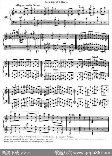 Czerny-40DailyExerciOp.337（35—40）（40首日常训练曲）|Czerny（车尔尼）