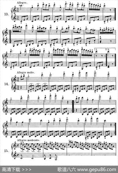 Czerny-100ProgressiveStudiesOp.139（1—21）|Czerny（车尔尼）