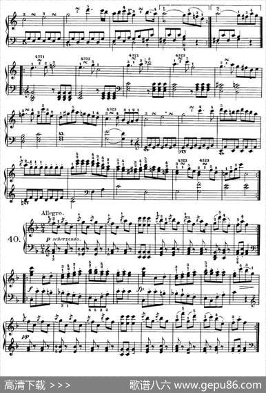 Czerny-100ProgressiveStudiesOp.139（37—46）|Czerny（车尔尼）