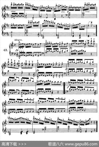 Czerny-100ProgressiveStudiesOp.139（37—46）|Czerny（车尔尼）