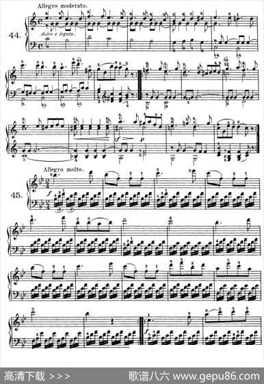 Czerny-100ProgressiveStudiesOp.139（37—46）|Czerny（车尔尼）