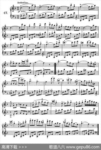 Czerny-100ProgressiveStudiesOp.139（47—57）|Czerny（车尔尼）