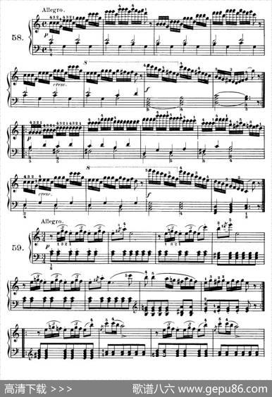 Czerny-100ProgressiveStudiesOp.139（58—68）|Czerny（车尔尼）