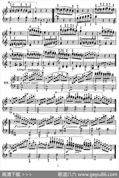 Czerny-100ProgressiveStudiesOp.139（58—68）|Czerny（车尔尼）
