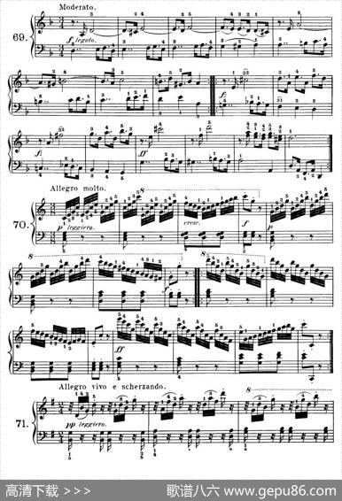 Czerny-100ProgressiveStudiesOp.139（69—77）|Czerny（车尔尼）