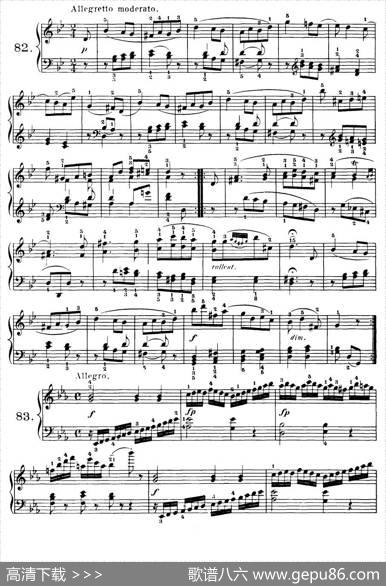 Czerny-100ProgressiveStudiesOp.139（78—83）|Czerny（车尔尼）