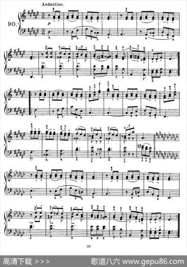 Czerny-100ProgressiveStudiesOp.139（84—90）|Czerny（车尔尼）
