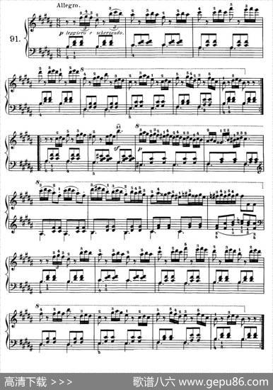 Czerny-100ProgressiveStudiesOp.139（91—100）|Czerny（车尔尼）