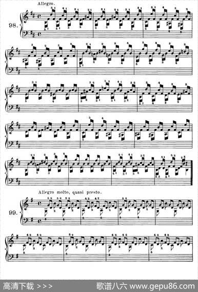 Czerny-100ProgressiveStudiesOp.139（91—100）|Czerny（车尔尼）