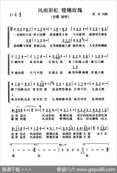 风雨彩虹铿锵玫瑰