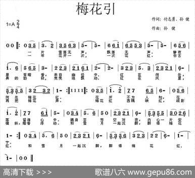 梅花引（付志勇孙健词孙健曲） - 付志勇孙健|孙健
