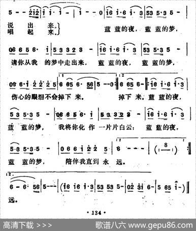 蓝蓝的夜，蓝蓝的梦 - 张海宁|张全复、毕晓世