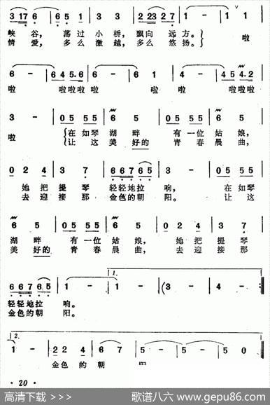 如琴湖畔的琴声 - 徐剑频|付日祥
