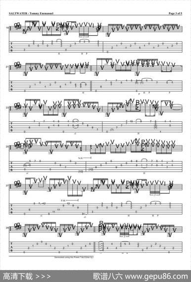 tommyemmanuel：saltwater（指弹吉它）
