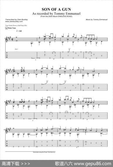tommyemmanuel：sonofagun（指弹吉它）